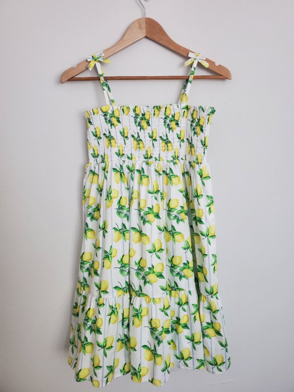 Janie and Jack - The Leilani Lemon Stripe Smocked Sundress SIZE 16 KIDS